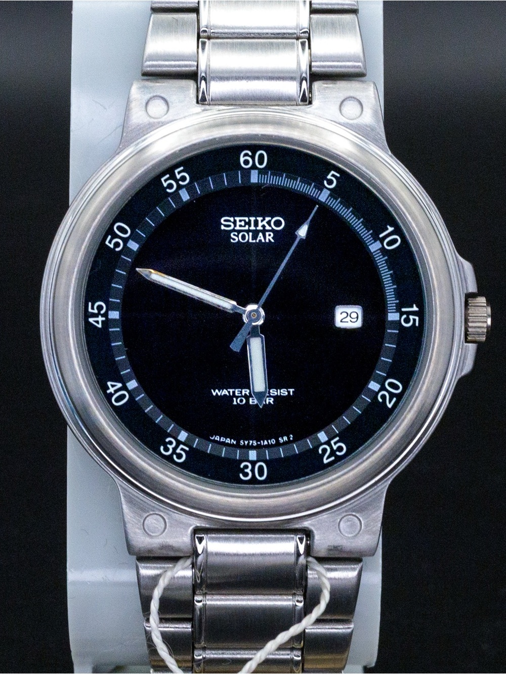 Seiko RARE Solar 5Y75-1A10 NOS Vintage 36mm JDM Import Watch